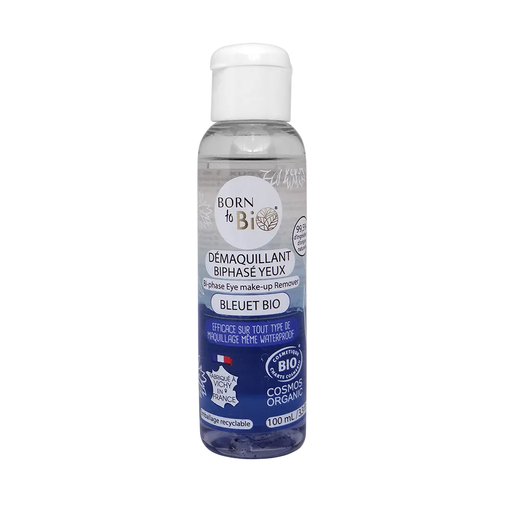 🌸 Waterproof Bi-Phase Cornflower Eye Makeup Remover – Certified Organic