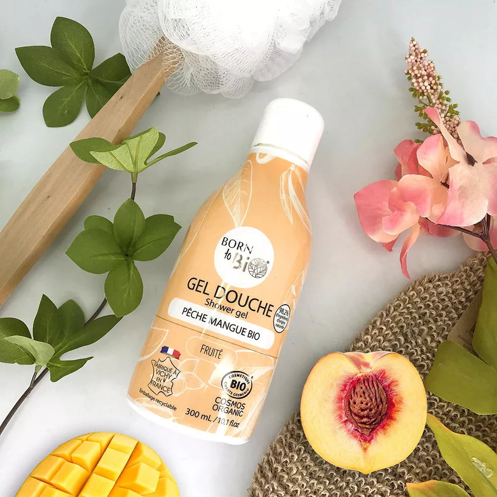 🥭🍑 Biologische Douchegel – Peach Mango