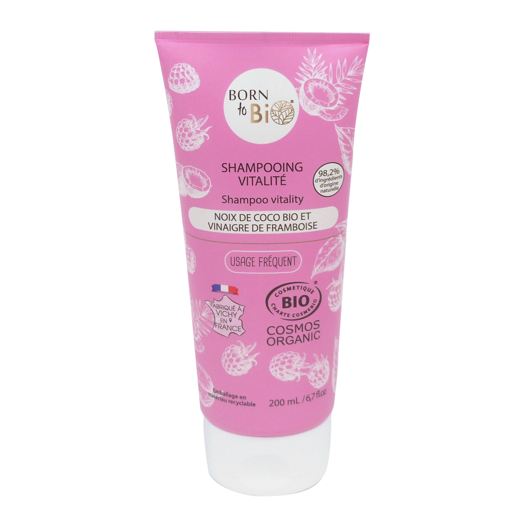 🥥🍓 Biologische Shampoo – Kokos & Frambozenazijn